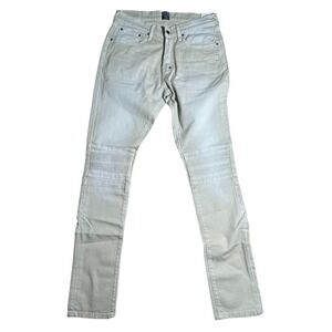 PRPS Le Sabre Stone Non-Stretch Slim‎ Tappered Denim Men's Jeans Size 32x34